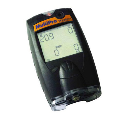  Bacou MultiPro confined space multi gas detector with alkaline battery