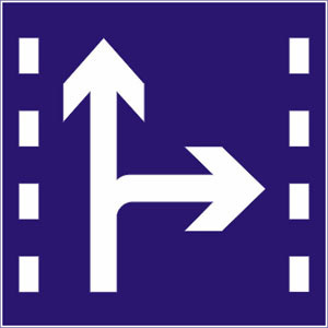 商品名称:直行和右转合用车道行驶方向
